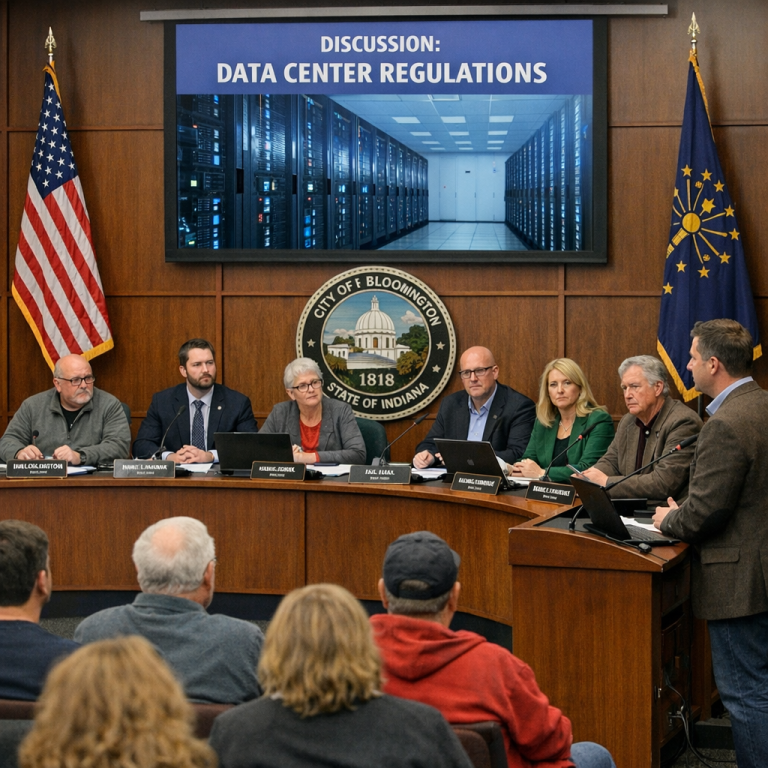Bloomington City Council Implements Six-Month Moratorium on Large Data Centers